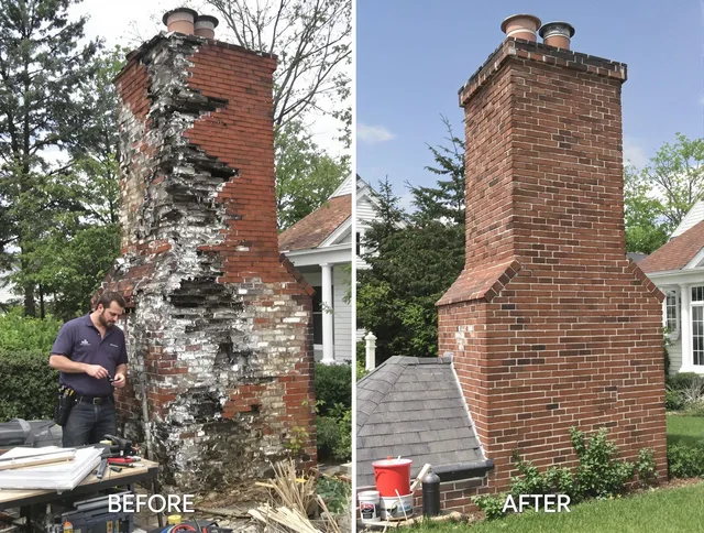 Pataskala Chimney Sweep performing a full chimney restoration in Pataskala, OH