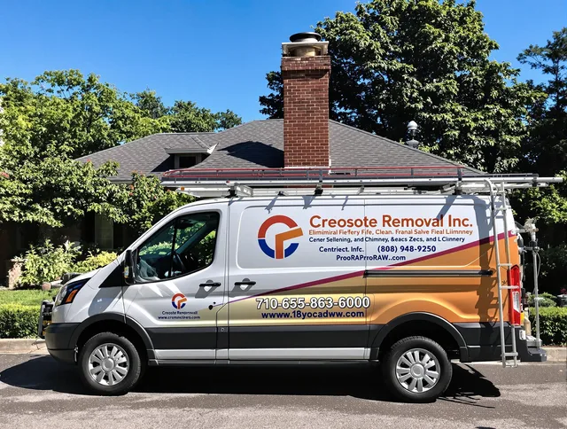 Pataskala Chimney Sweep technician removing creosote safely in Pataskala, OH