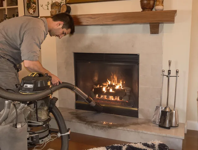 Routine fireplace upkeep by Pataskala Chimney Sweep in Pataskala, OH