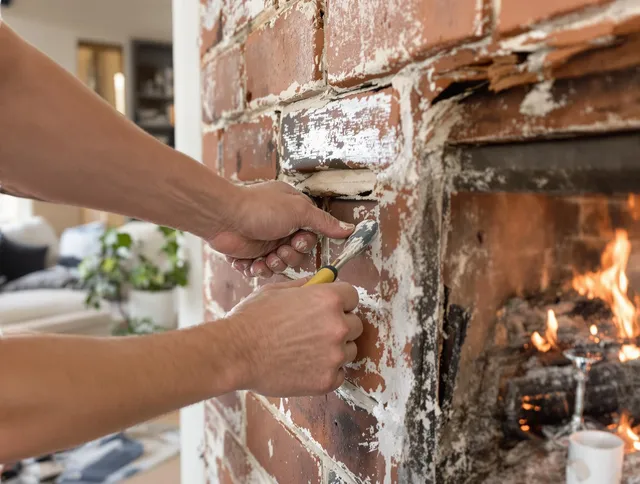Routine fireplace repair by Pataskala Chimney Sweep in Pataskala, OH
