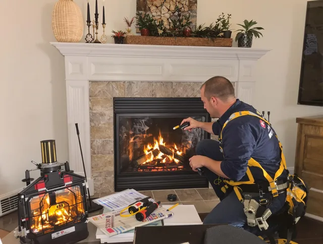 Safety-focused fireplace inspection by Pataskala Chimney Sweep in Pataskala, OH