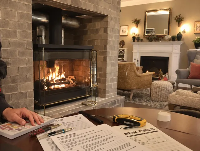 Pataskala Chimney Sweep verifying fireplace safety measures in Pataskala, OH