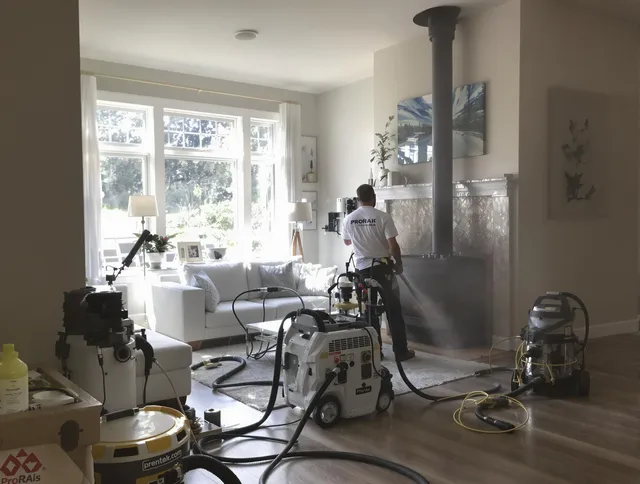 Soot removal service by Pataskala Chimney Sweep for a fireplace in Pataskala, OH